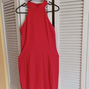 Bebe bodycon dress, raceback, with a lining